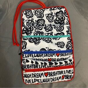Brighton Love Theme Jewelry Holder Roll-Up Travel Carrier Bag